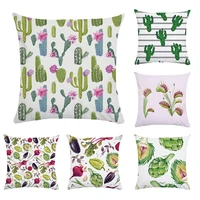 plant foral cushion cover decor pillow case colorful cactus throw pillows home decorative cushion cover der house cr156