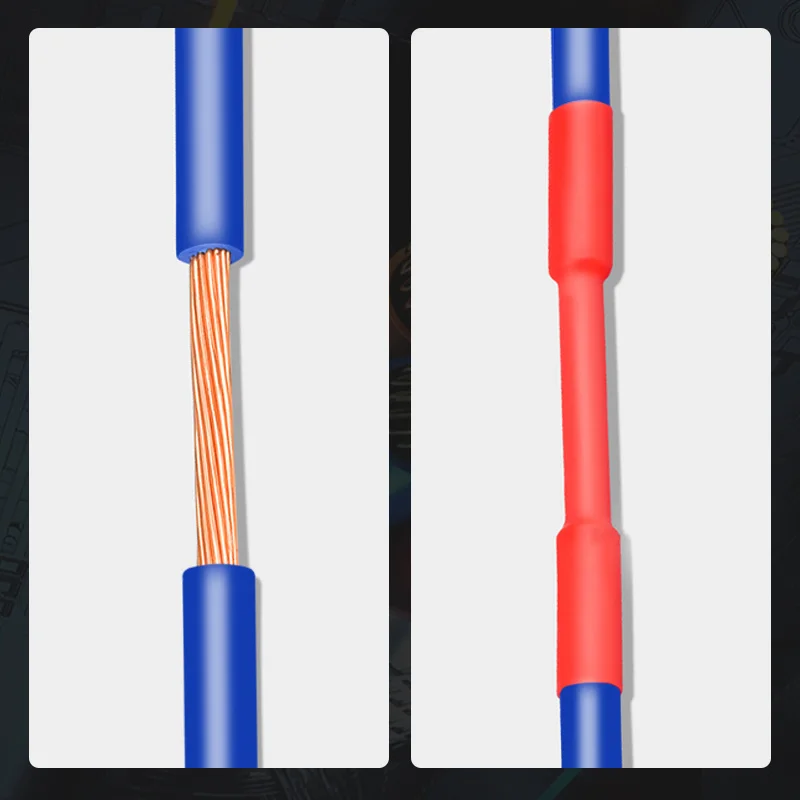 127 шт. полиолефиновые термоусадочные трубки 140/164