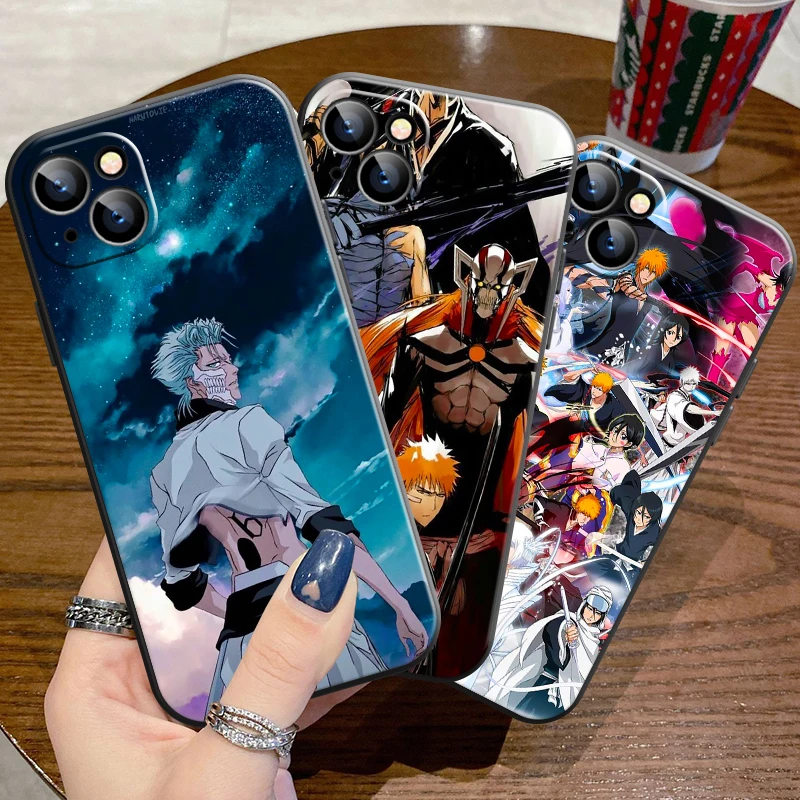 

Japan BLEACH Ichigo Kurosaki Manga Phone Case For Apple iPhone 13 12 11 Pro 12 13 Mini X XR XS Max SE 6 6s 7 8 Plus Carcasa