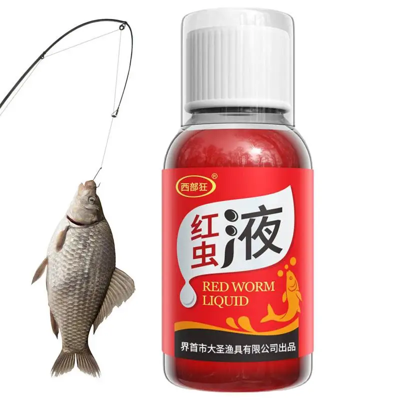 

Red Worm Liquid Scent Bait Fish Additive Fishing Lures Attractant Enhancer Smell Lure Tackle For Trout Cod Carp Bass Generic