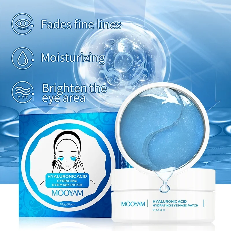 

Hyaluronic Acid Eye Mask To Dilute Fine Lines and Dark Circles Hydrogel Eye Mask Paste Collagen Seaweed Gold Eye Mask
