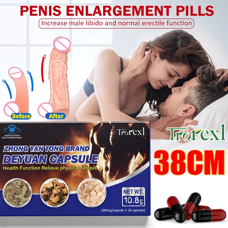 

Natural Ginseng epimedium Capsules Male Prolong Strong Erections, Testosterone Booster Men Supplement Size Endurance Strength