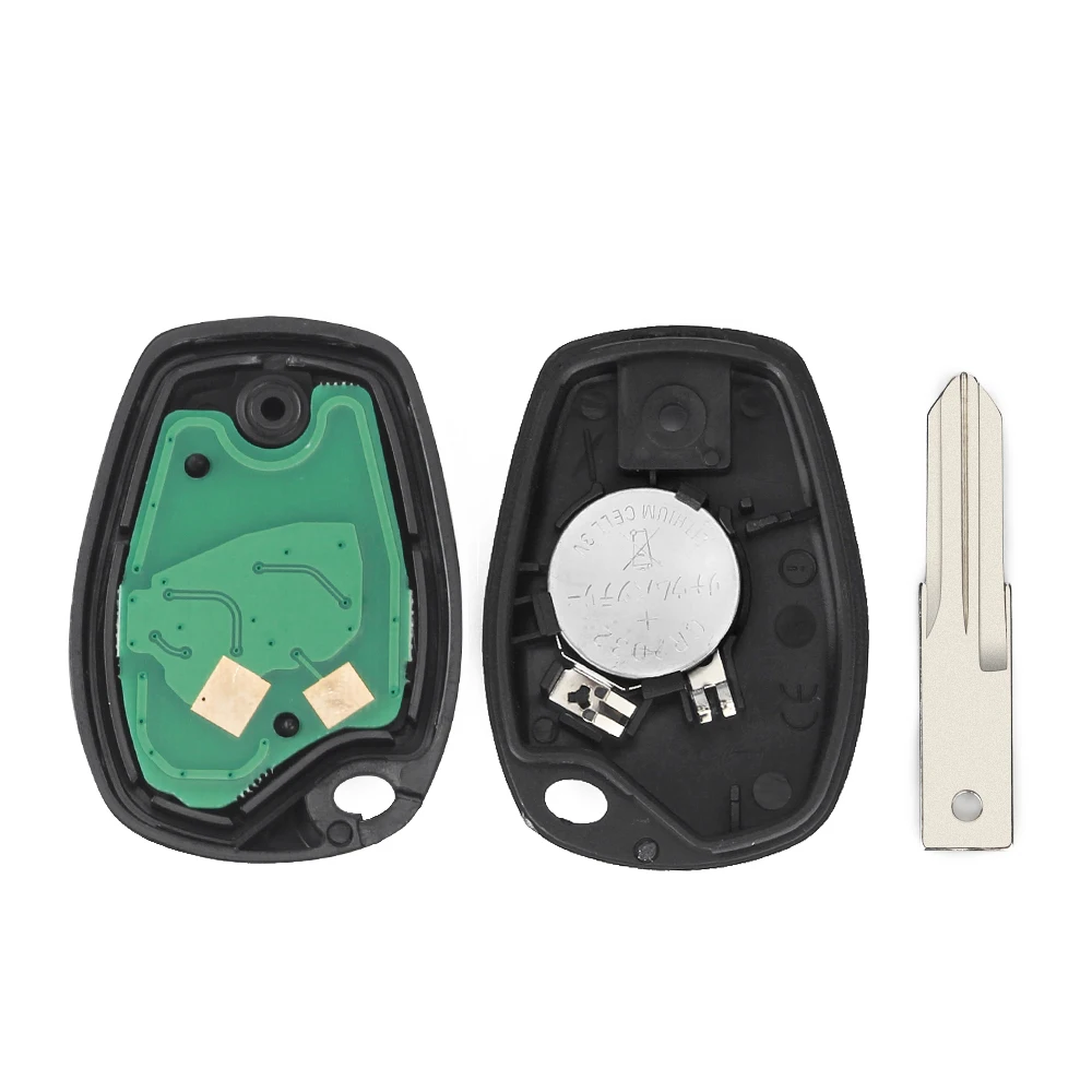 Дистанционный Автомобильный ключ KEYYOU 433 МГц 2 кнопки без ключа PCF7947 PCF7946 для Renault