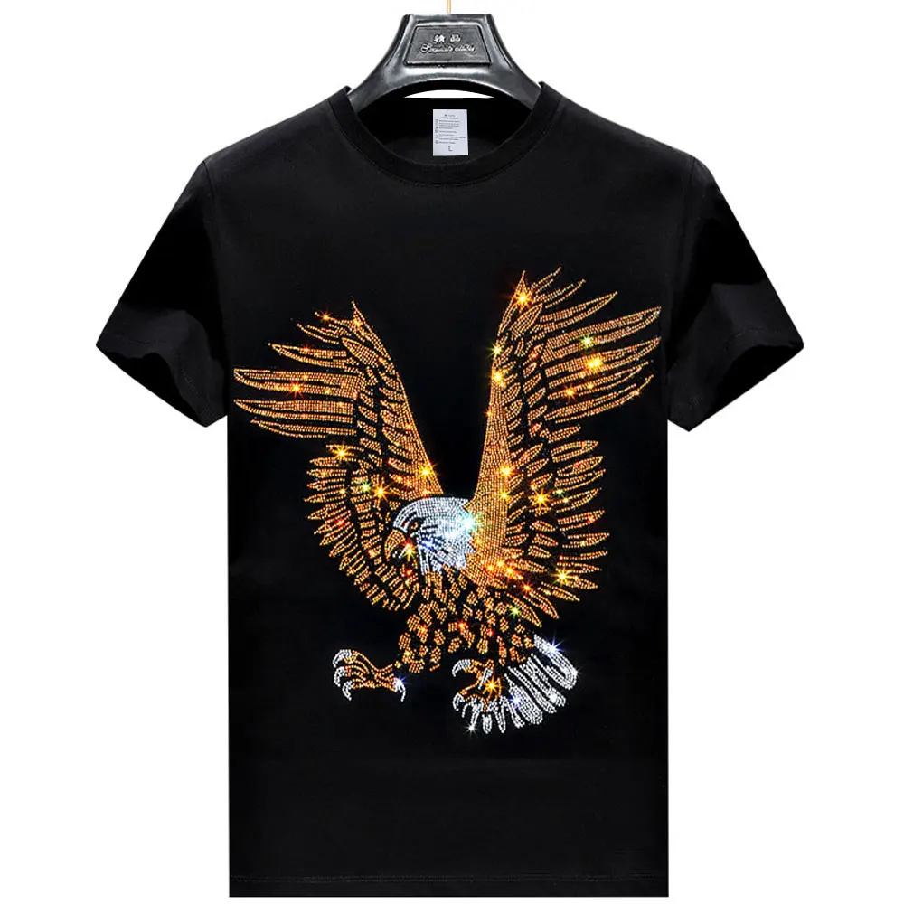 T-Shirt Short Sleeve 3D Big-Eyed Bird Printed Man Women Half Sleeve Clothing