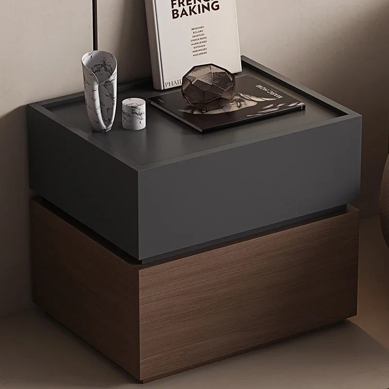 Роскошный узкий мини прикроватный столик минималистичный современный шкаф для