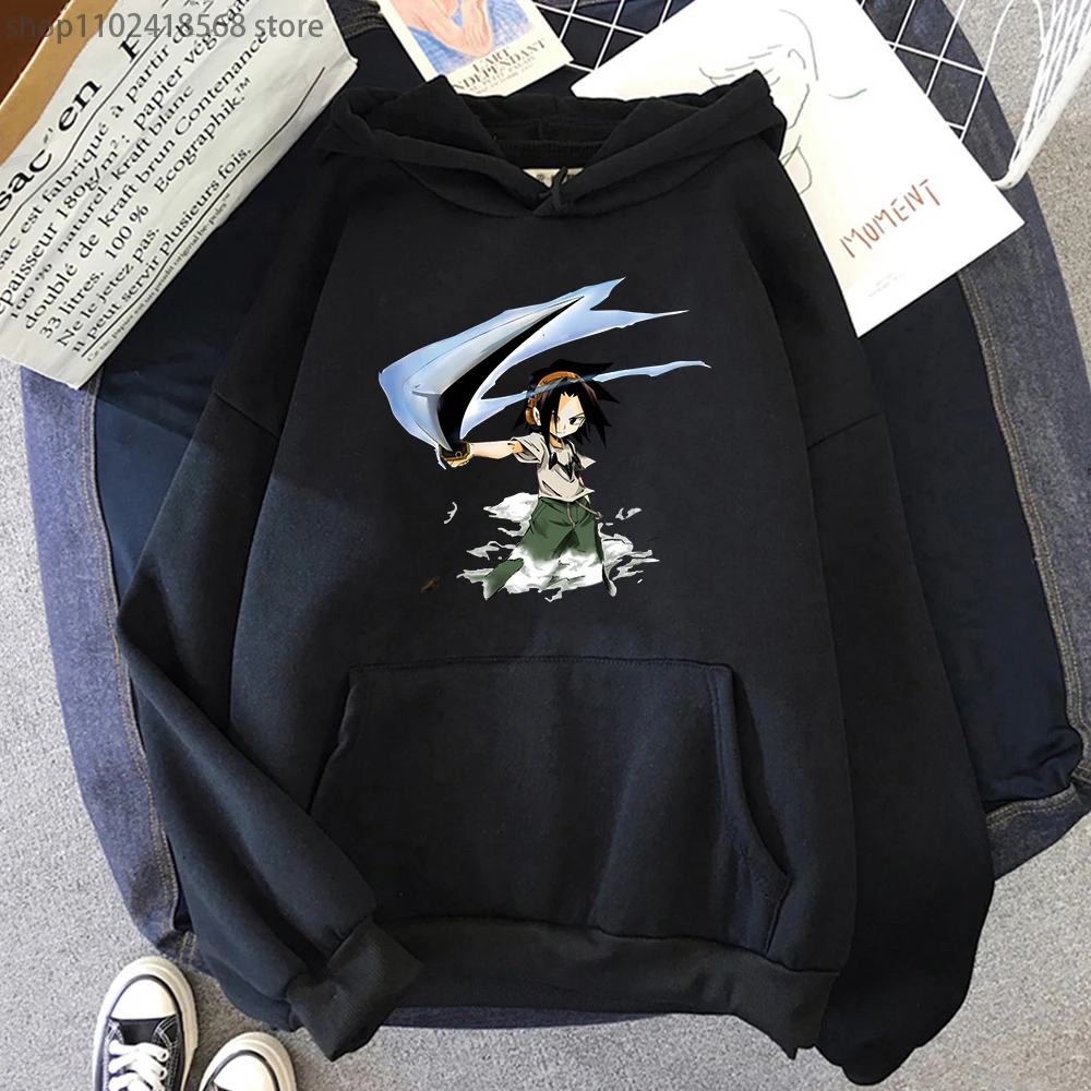 

Shaman King Hoodie Pop Sweatwear Men Couple Aesthetic Sweatshirt Women Fleece Long-sleeved Print Tops Regular Fit Winter Clothes