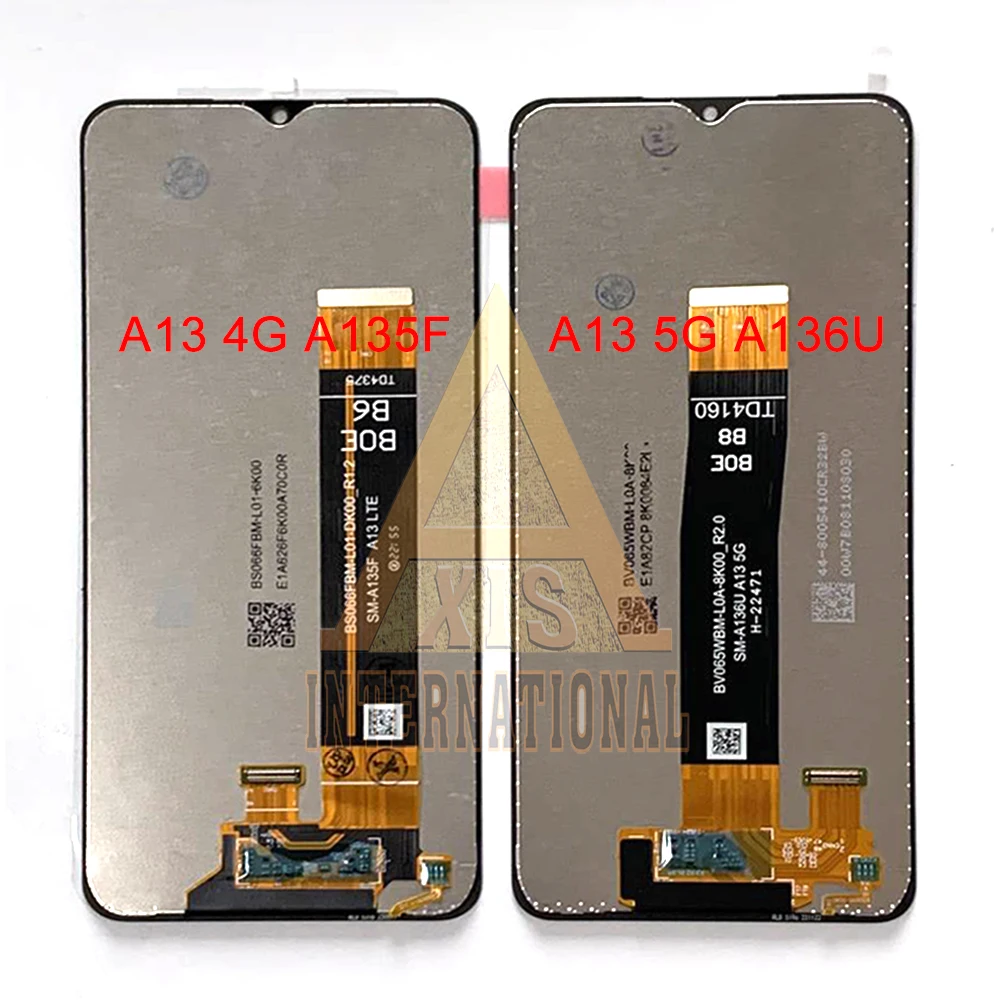 

Original For Samsung Galaxy A13 4G 5G SM-A135F LCD Frame Screen Display Touch Panel For Samsung A13 5G LCD SM-A136U Display