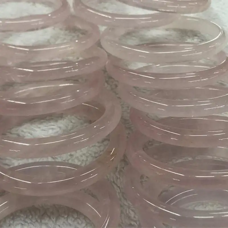 

Женский Круглый браслет из натурального розового кристалла, ювелирные изделия, аксессуары из натурального мадагаскарского кристалла, брас...