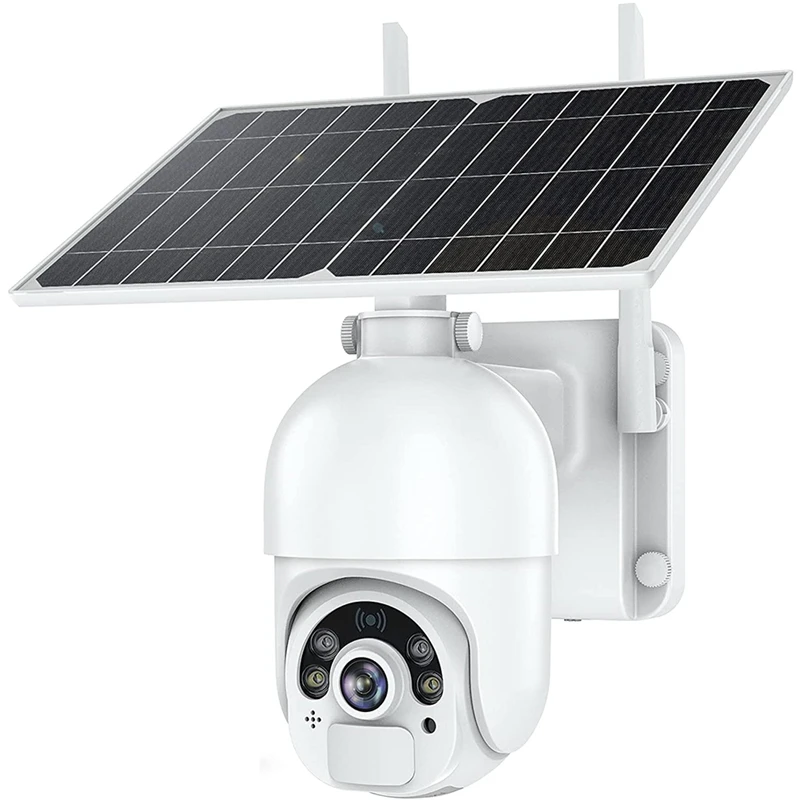 

Top Deals Outdoor Solar Security Cameras, 1080P Wireless Wifi Home PTZ Camera,PIR Dual Detection Surveillance Camera