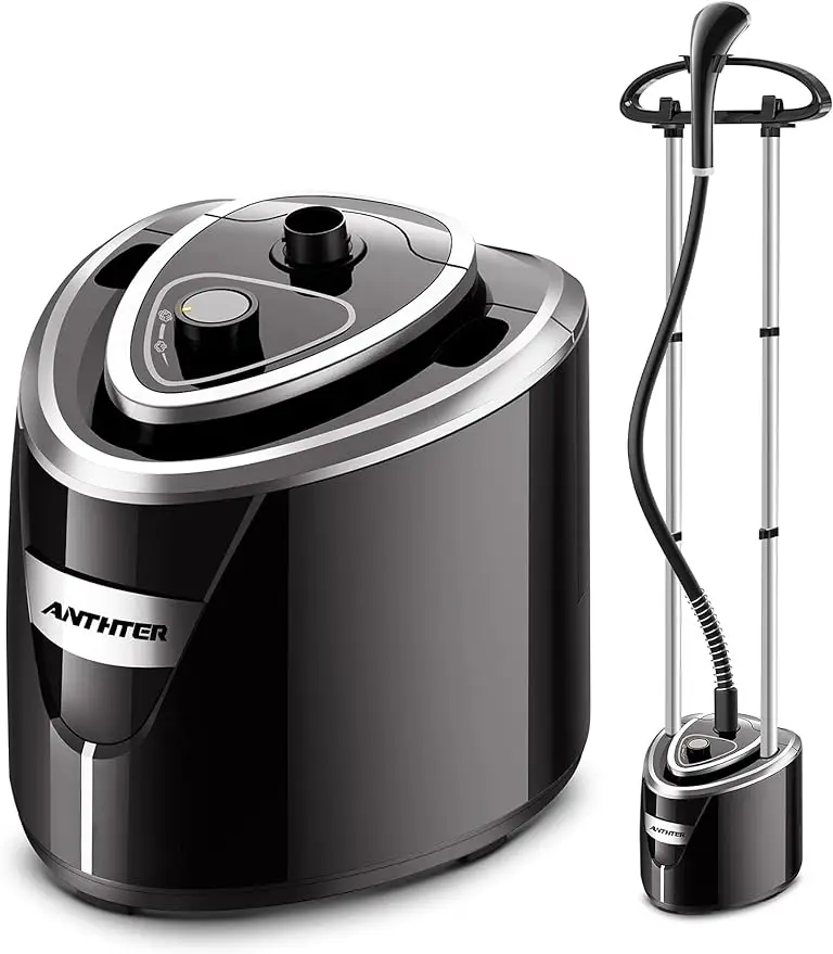 

Professional Steamer for Clothes, Anthter 1500W Powerful Full Size Garment Steamers, 35s Fast Heat-up, 90 Mins of Continuous