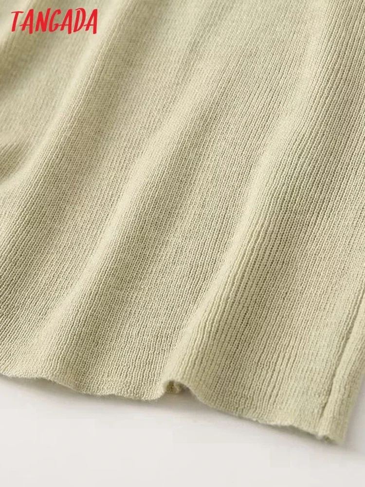 Женский вязаный свитер Tangada с высоким воротником