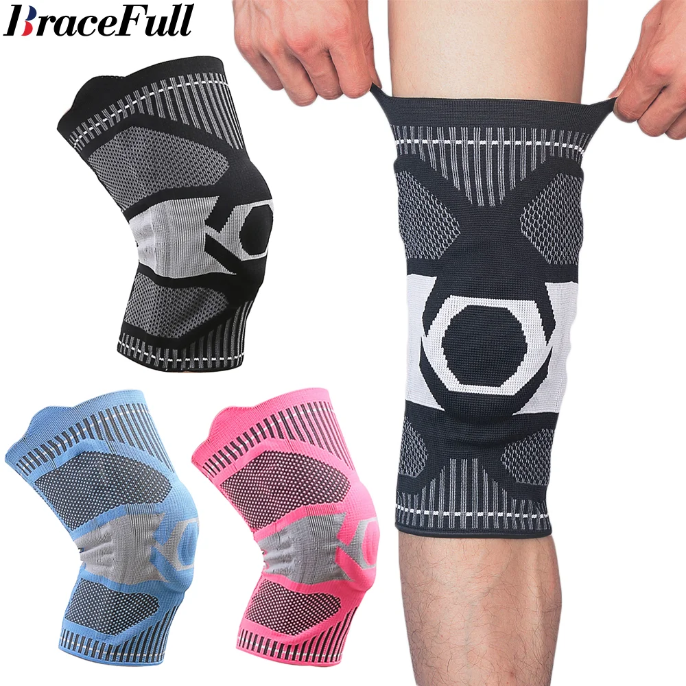 

Knee Brace Compression Sleeve Support Patella Gel Pad & Side Spring Stabilizers Meniscus Tear Arthritis Relief Injury Recovery