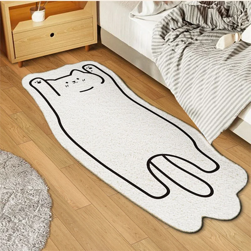 

Super Soft Cartoon Animal Pattern Baby Floor Rug Quick Drying Anti-Slip Mat for Bathroom Living Room Extra Large Kitchen Carpets