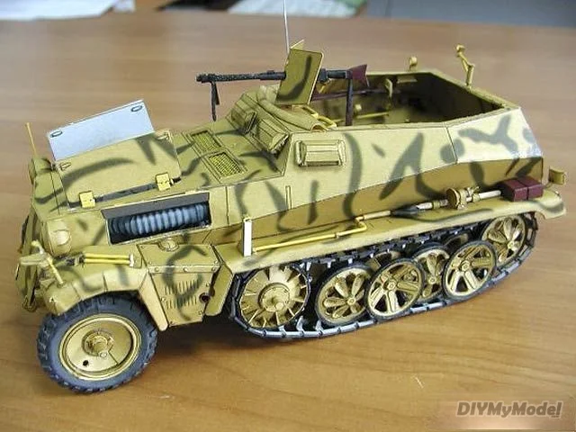 

DIYMyModeI German sdkfz 250-1 armored vehicle DIY Handcraft Paper Model KIT Handmade Toy Puzzles Gift Movie props RU(Origin)