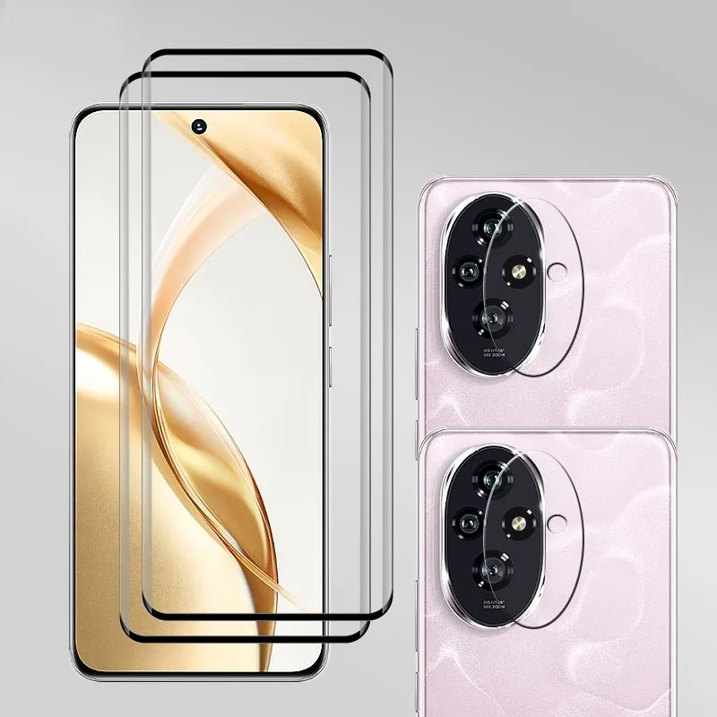 4 в 1 для Honor 200 защита экрана 9D Защита от царапин Передняя пленка и мягкая