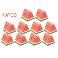 10pcs wedding party gift case bakery cake candy triangle watermelon shaped portable mousse dessert packing box cute collapsible