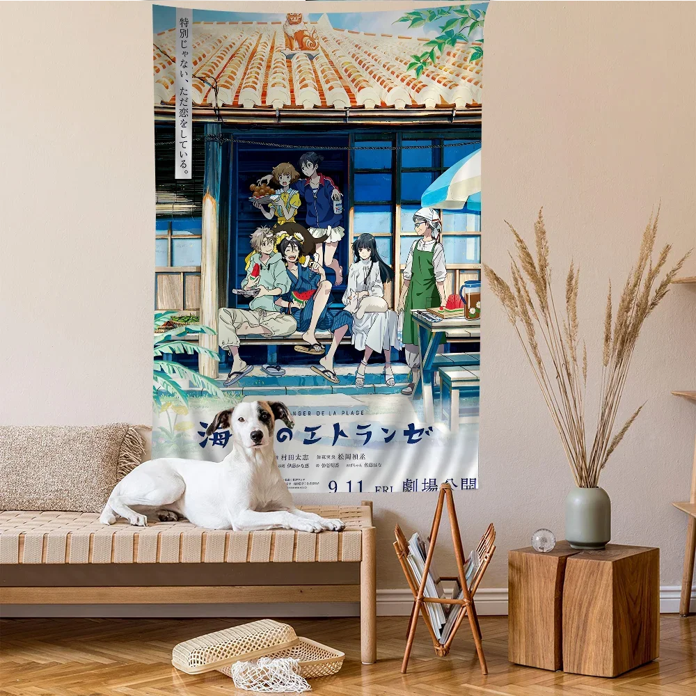Цветной гобелен Umibe No Etranger настенный подвесной Таро хиппи настенные коврики Dorm