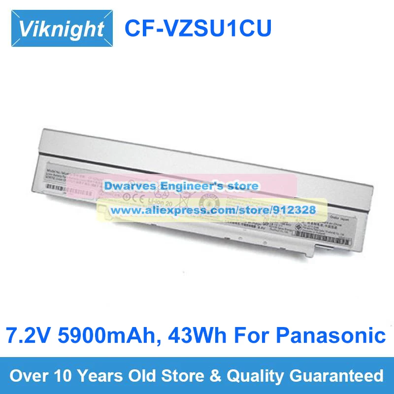 Оригинальный аккумулятор CF-VZSU1CU 7.2V 5900mAh 43Wh для Panasonic TOUGHBOOK CF-LV72 CF-LV7 CF-LV8 CF-LV9 CF-SV1 CF-SV7