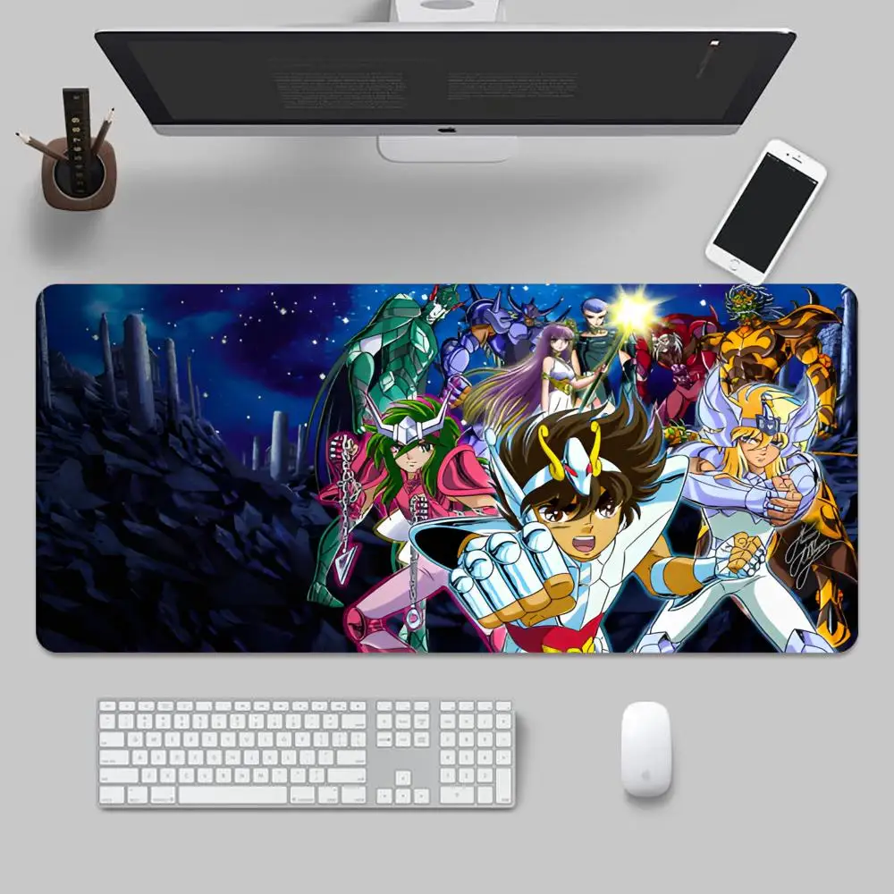 Фото Коврик для мыши с рисунком аниме S-Saints Seiyas Tapetes de Mesa Teclado, Borracha Kawai, Tapete de Mesa Antiderrapante, XXL90x40 см №2