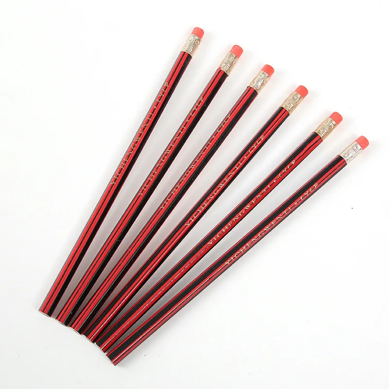 

20Pcs /Lot Sketch Pencil Wooden Lead Pencils HB Pencil With Eraser Children Drawing Pencil School Writing Stationery