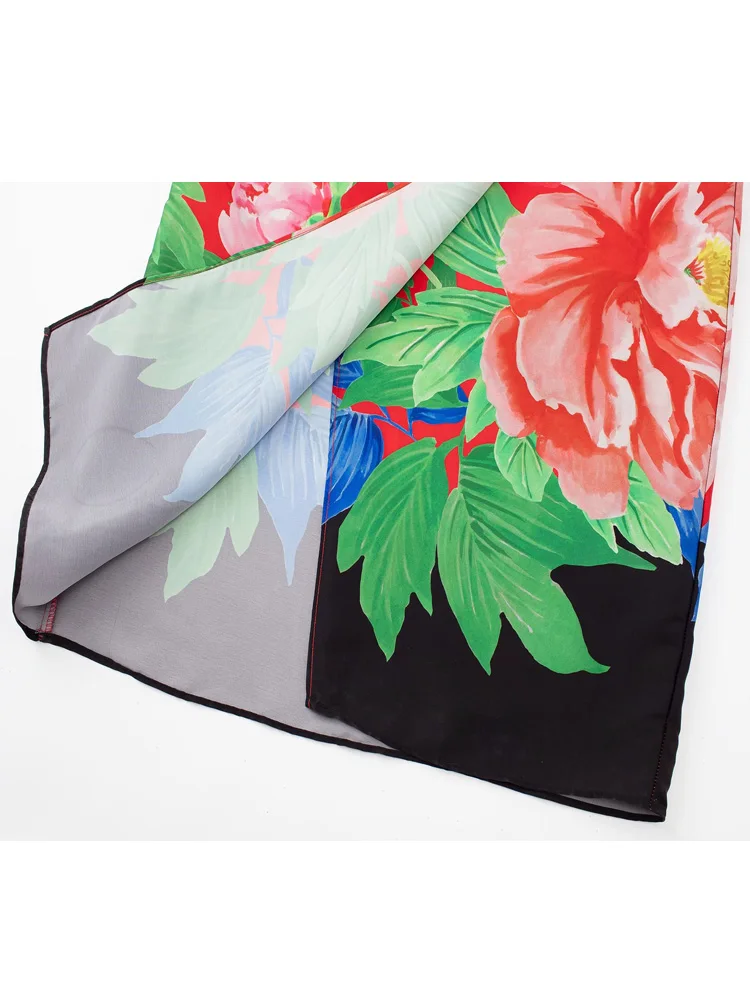 Платье-макси летнее с открытыми плечами без рукавов цветочным принтом - купить по