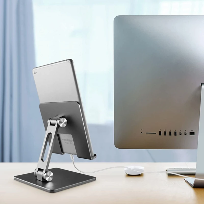 Aluminum Tablet Stand Adjustable Metal Foldable Portable Display Phone Holder For Ipad Air Pro 11 12.9 Desk Support Accessories |