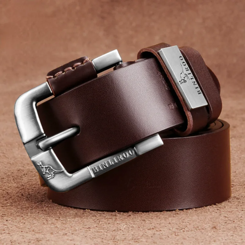 

Casual Leather Belt Style Belt Men Belt Leather Pin Buckle Belt