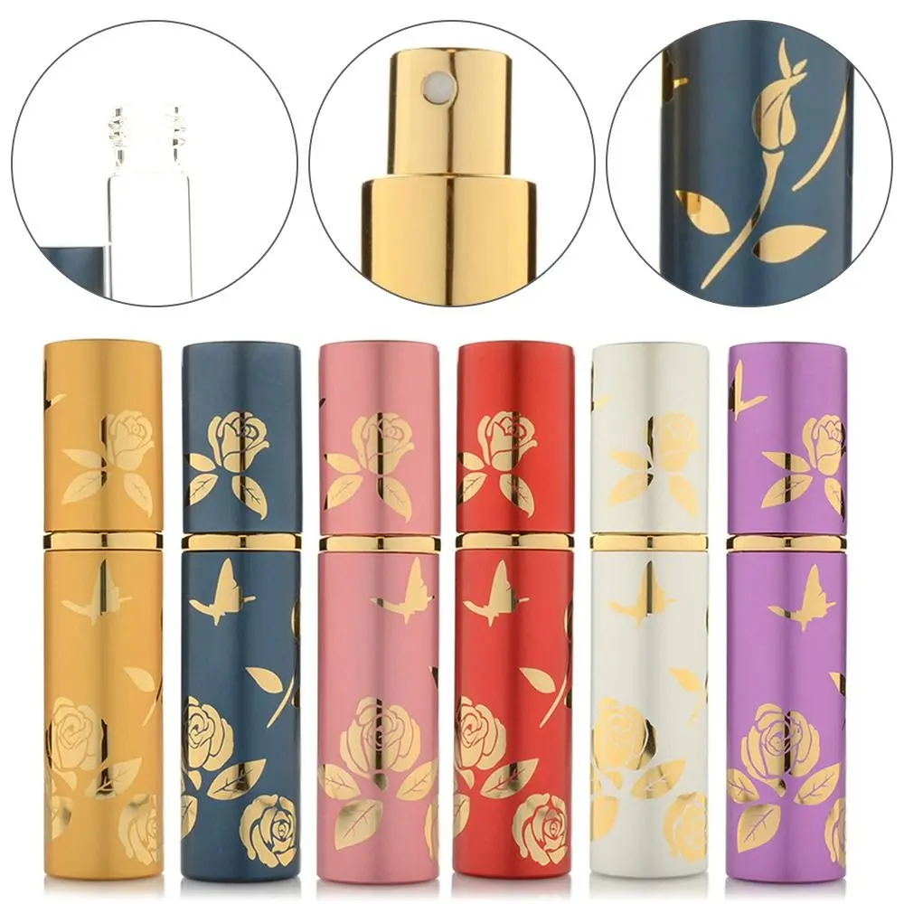 

Mini Travel 10ml With Scent Pump Butterfly Pattern Spray Atomizer Bottle Refillable Perfume Bottle Cosmetic Containers