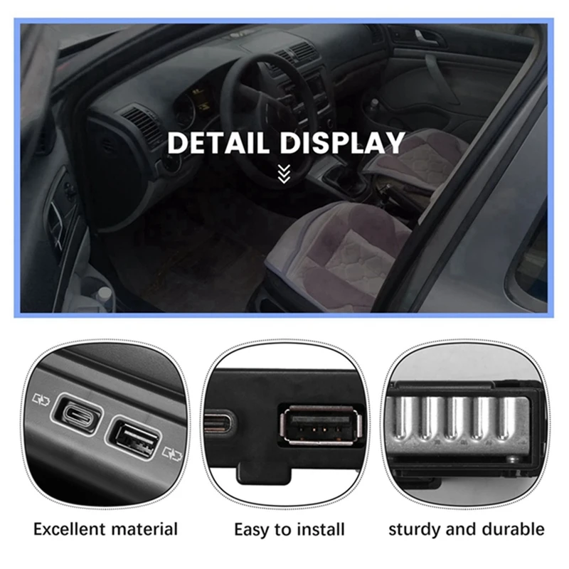 Автомобильное заднее сиденье Armerst USB-адаптер Тип C гнездо с жгутом 5QD035726L для VW CC