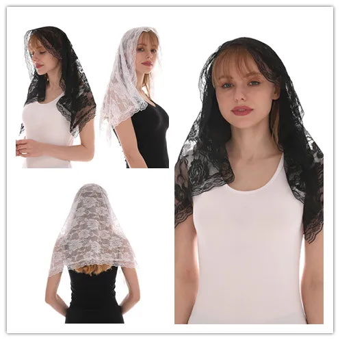 

1PC New Fashion Women Tassel Veil Autumn Shawls And Scarves Autumn Catholic Mantilla Church Women Scarf Fashion Women Scarf