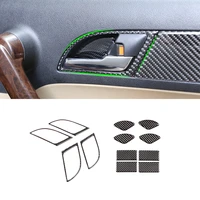 car styling soft carbon fiber interior door panel door handle bowl frame cover trim for honda crv 2007 2008 2009 2010 2011