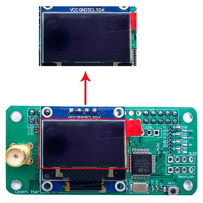 MMDVM точка доступа радиостанция + антенна OLED черный чехол с поддержкой экрана P25 DMR