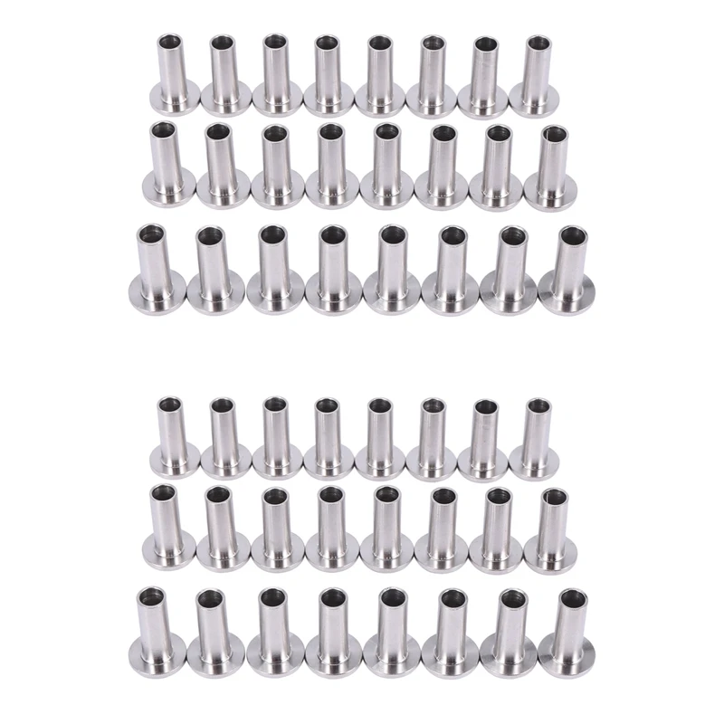 

Hot Sale Stainless Steel Protector Sleeves For 1/8 Inch Cable Railing, Wood Posts, DIY Balustrade T316 Marine Grade 48 Pack