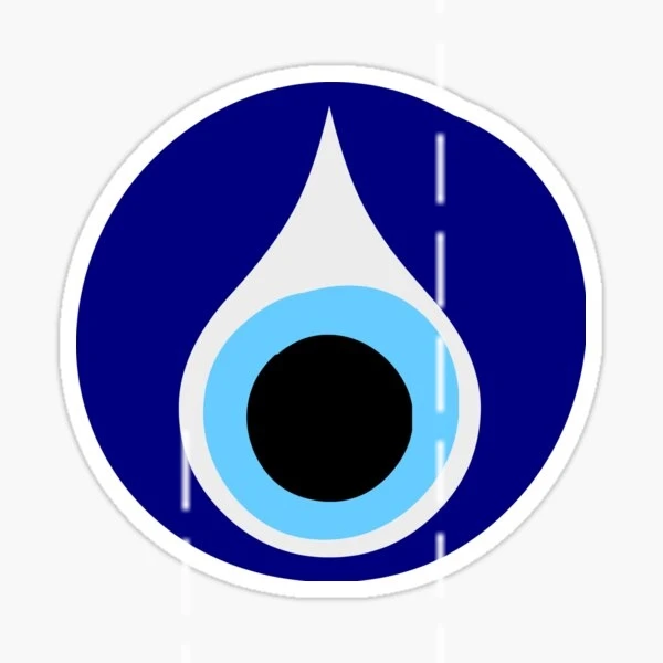 

Evil eye Sticker Adhesive Sticker Leptop Car Glass MD29 18cm