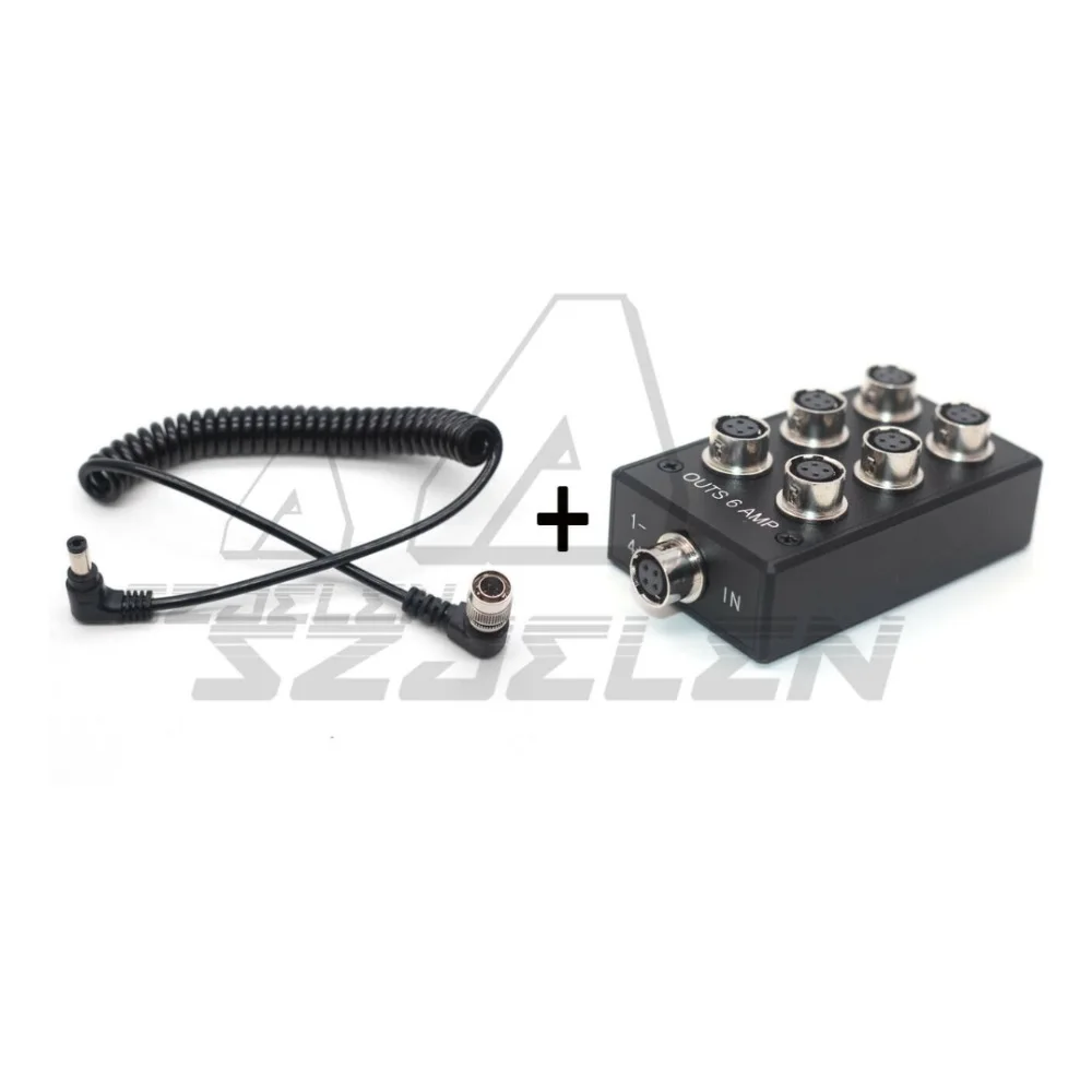 Фото 4-контактный разветвитель Hirose power ous 6 AMP HR10A-7R-4S для звуковых устройств 688 633 Адаптер Zoom F8 №1