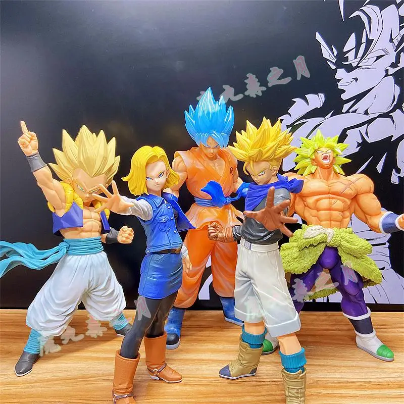 

BANDAI 10-30cm Dragon Son Goku Bejīta Vegetto Frieza Various states Anime Statue PVC Action Figure Collection Model Toys Doll