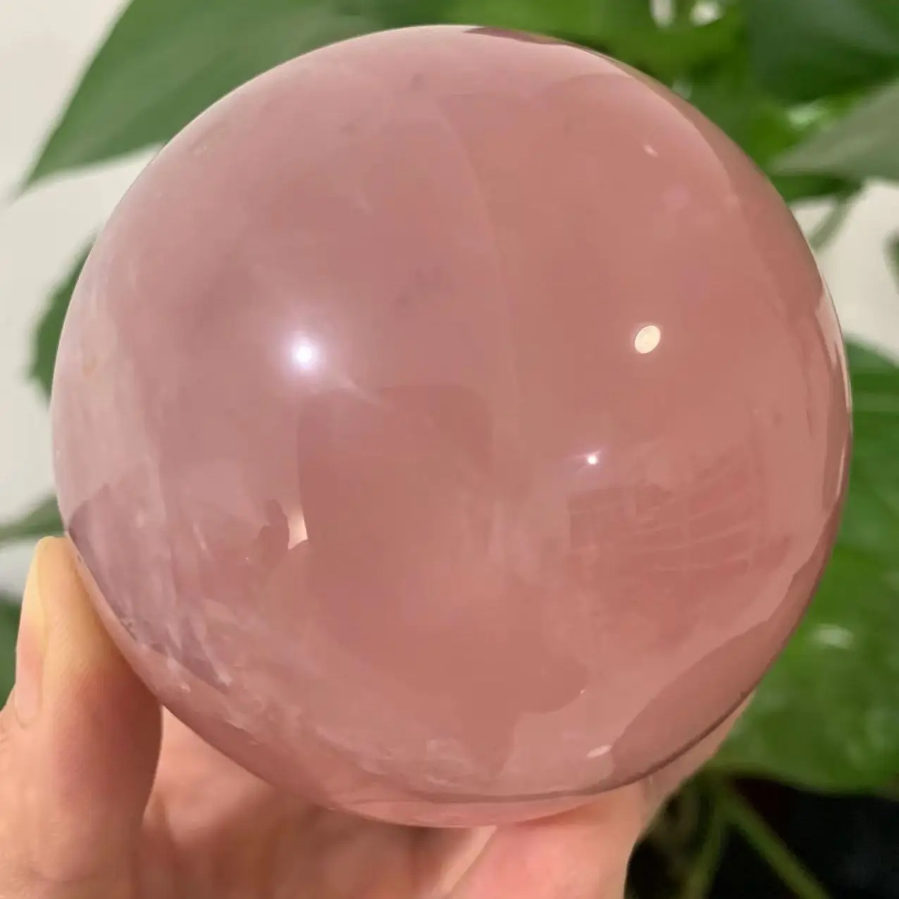 

Natural Pink Rose Quartz Sphere Crystal Ball Healing