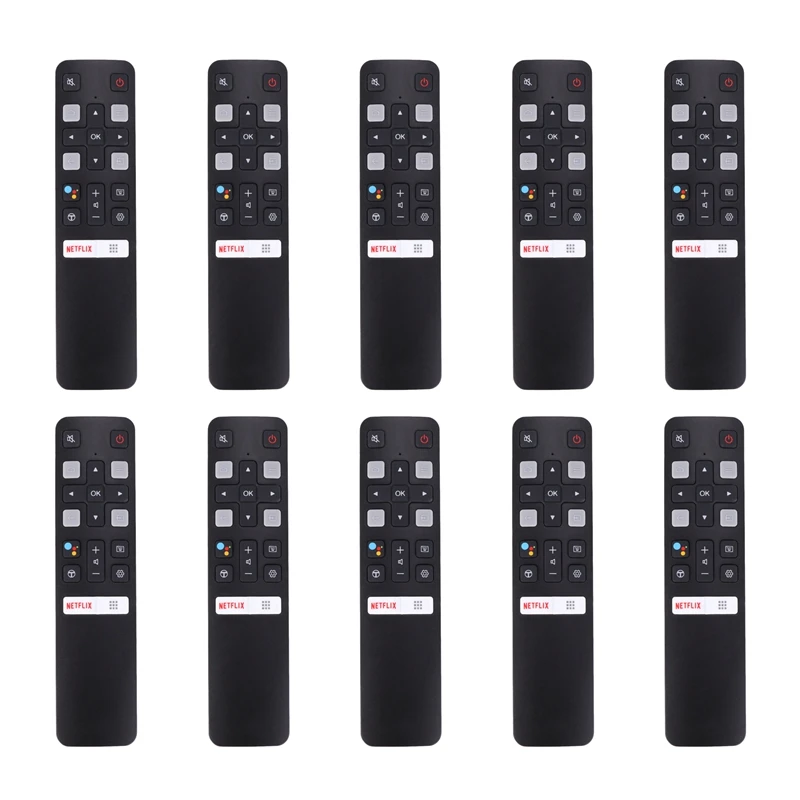 

10X Remote Control Rc802v Fmr1 Jur6 65P8S 49S6800fs 49S6510fs For Tcl Smart Tv