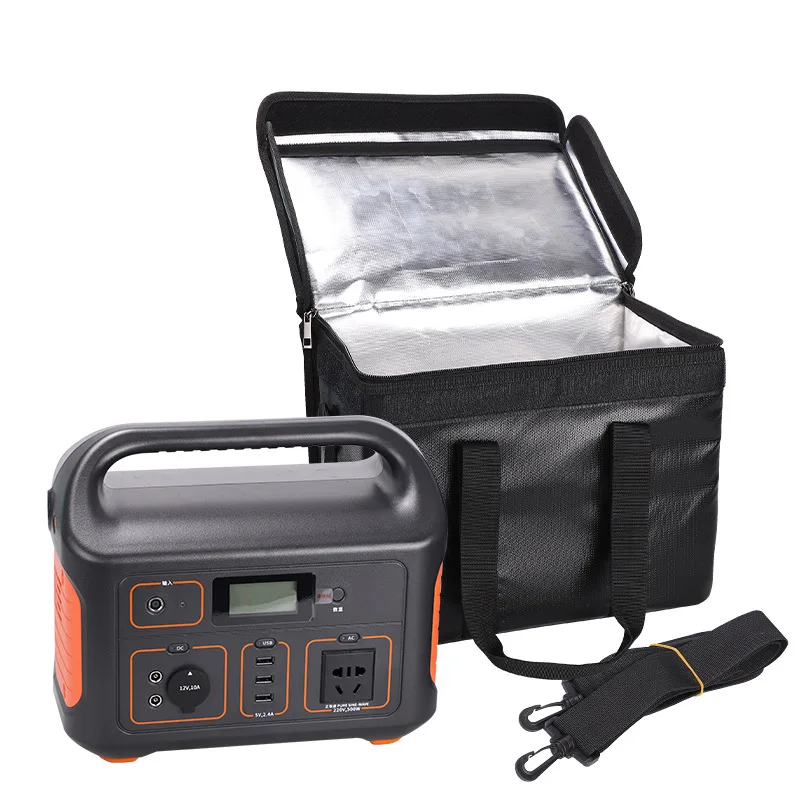 Portable Storage Guard Pouch Fireproof Lipo Safe Bag Explosionproof Protective Battery Waterproof Bag Handle Strap