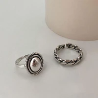 adjustable exquisite wedding band wear resistant vintage twist opening ring charm jewelry