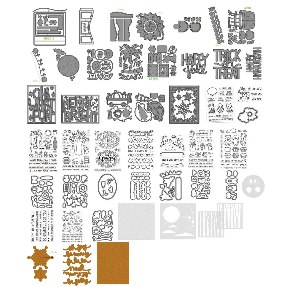 

2022 Winter Fall release Peekaboo Pop up Card Platform Cutting Die Clear Stamp and Die for Card Scrapbook Making Deco