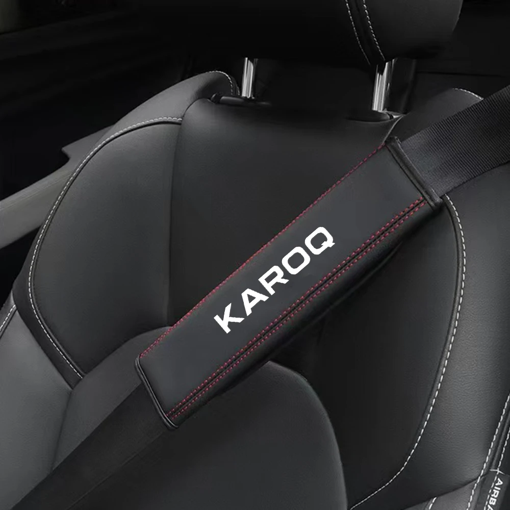 

1pcs High Quality Leather Car Seat Belt Safety Cover Shoulder Strap Pad for KAROQ Shoulder Protector Accessories