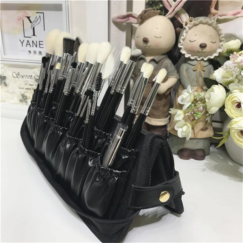 

14/29 Holes Professional Fold Waterproof Women Makeup Brush Tools Bag Organizer Travel Powder Cosmetic Sets Toiletry Case Holder