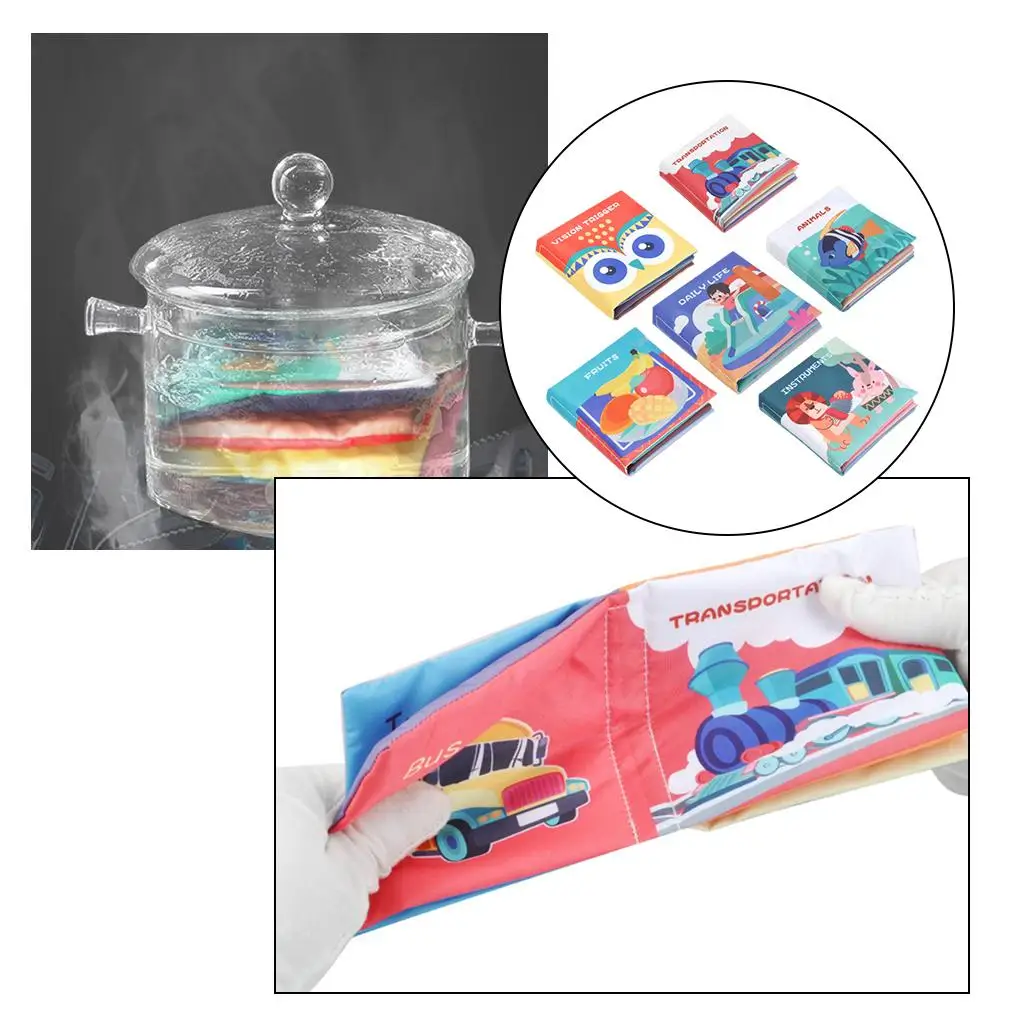 

Тканевые гофрированные цветные сенсорные игрушки для новорожденных 0-12 месяцев, идеальные подарки, день рождения