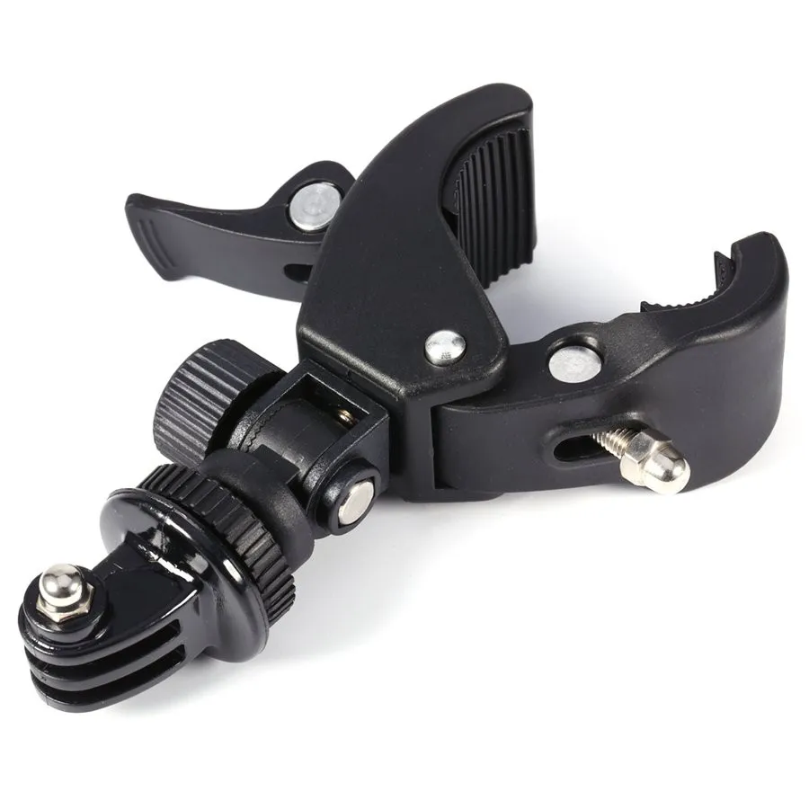 

Black Bike Bicycle Motorcycle Handlebar Handle Clamp Bar Camera Mount Tripod Adapter For Gopro Hero 1 2 3 3+ 4
