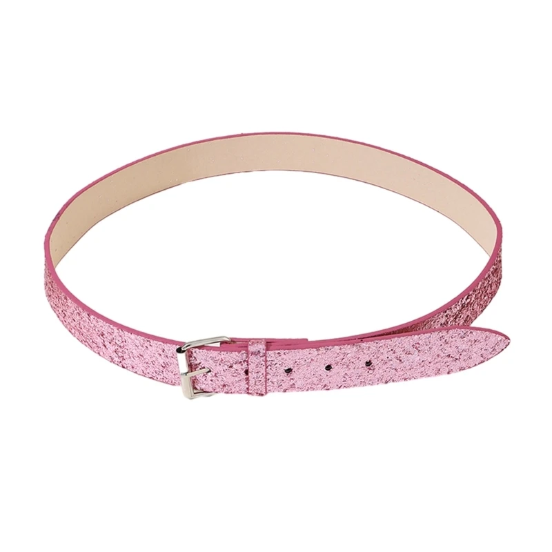 

Cowboy Bling Adjustable Buckle Belt Full Sequins Belt for Adult 57BD