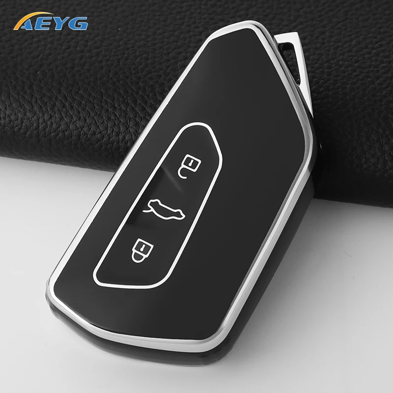 

Чехол для автомобильного ключа для VW Volkswagen Golf 8 MK8 ID.3 ID.4 Cupra Skoda Octavia A8 SEAT Leon MK4 2020 2021 Formentor Tarraco
