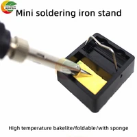 square bakelite soldering iron stand electric soldering iron stand high temperature resistant non flammable soldering pen stand