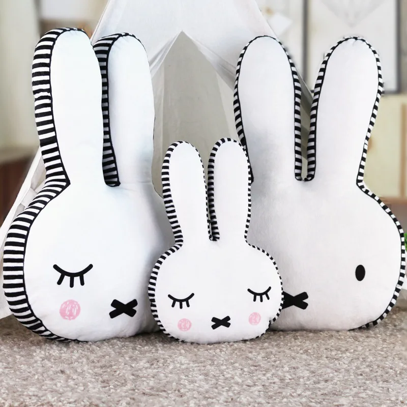 Newest Miffy Soft Squishy Plush Filling Baby Comfort Accompany Dolls Nijntje Pillow Car Backrest Bed Decoration Easter Day Gift
