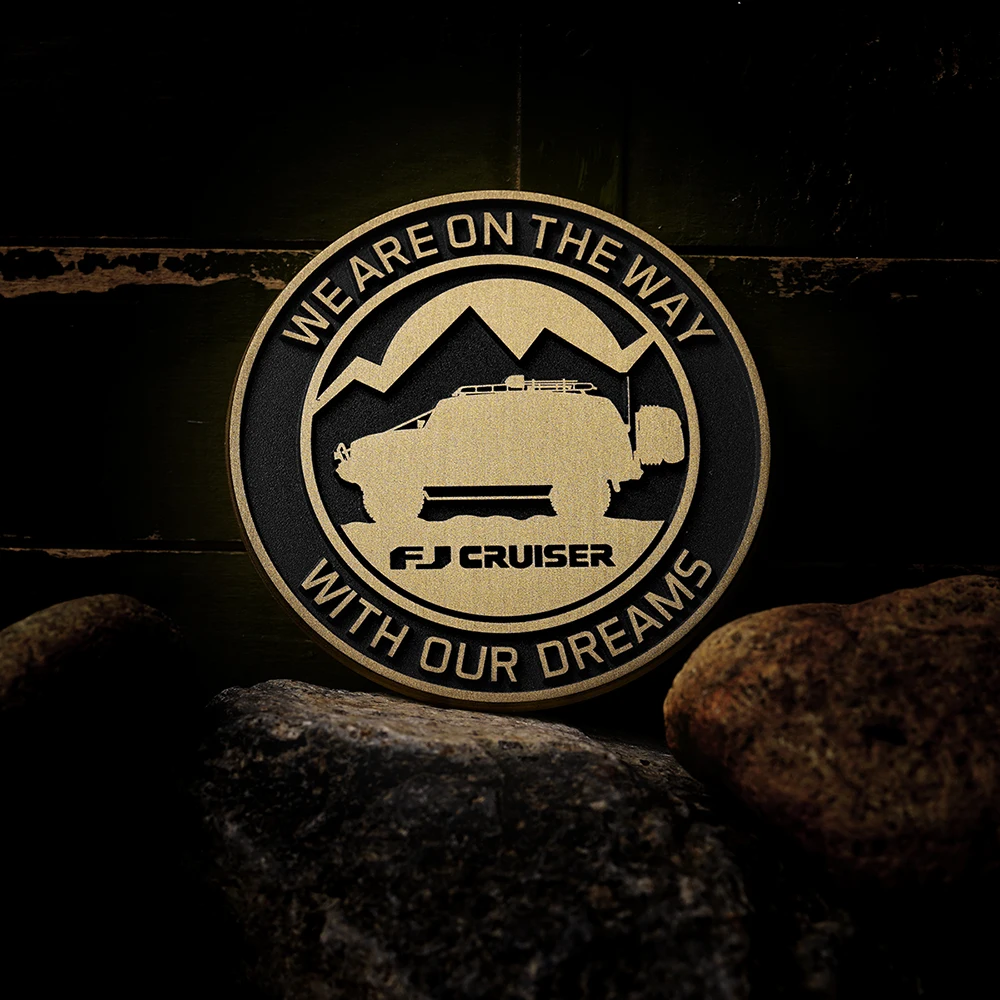 Для Toyota FJ cruiser off-road team metal 3D трехмерный Автомобильный логотип индивидуальная